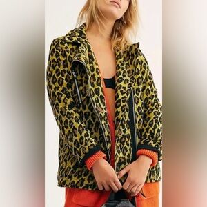 FREE PEOPLE WE THE FREE FEMME FATALE MOTO JACKET, SIZE S, *LIKE NEW*